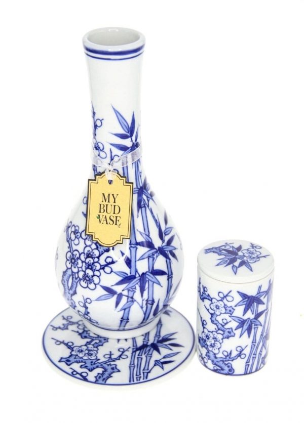 My Bud Vase "Luck" Chinese Porcelain Vase Bong