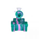 Silicone Army Tank Pipe with Glass Bowl
