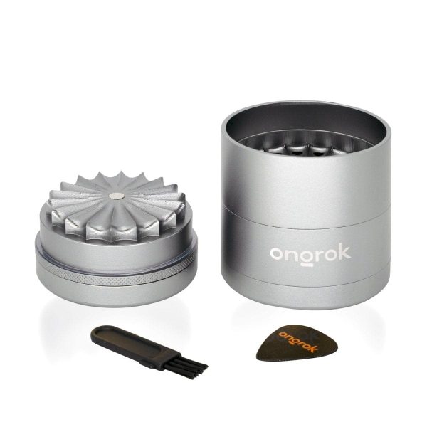 5 Piece, Flower Petal Toothless Grinder with Storage