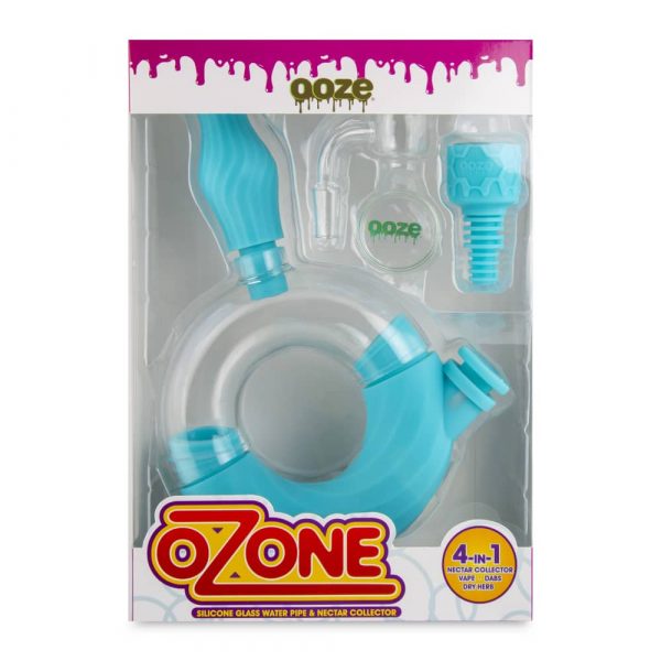 Ooze Ozone Silicone Bong and Dab Straw