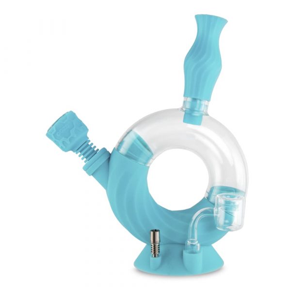 Ooze Ozone Silicone Bong and Dab Straw