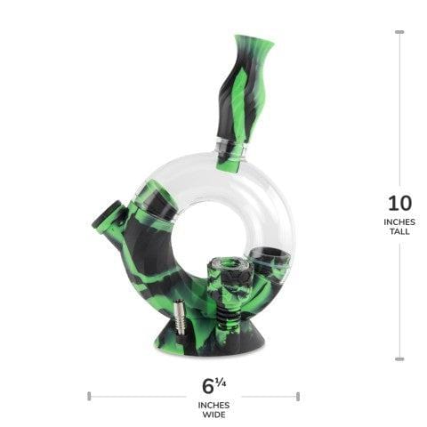 Ooze Ozone Silicone Bong and Dab Straw