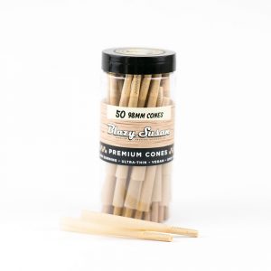 Blazy Susan 98mm Unbleached Pre Rolled Cones - 50 Count