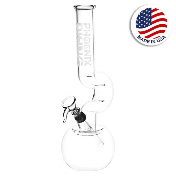 Phoenix Rising Switchback Beaker Bong - 11.25" / Clear