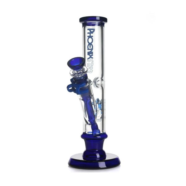 Green Flower Phoenix Star New Straight Tube Bong 10 Inches