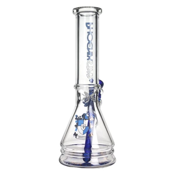 Green Flower Phoenix Star New Design Beaker Bong 10 Inches