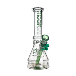 Green Flower Phoenix Star New Design Beaker Bong 10 Inches