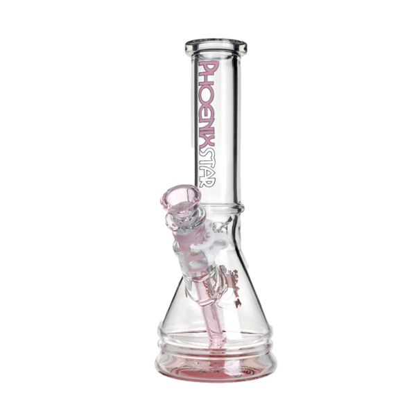 Green Flower Phoenix Star New Design Beaker Bong 10 Inches