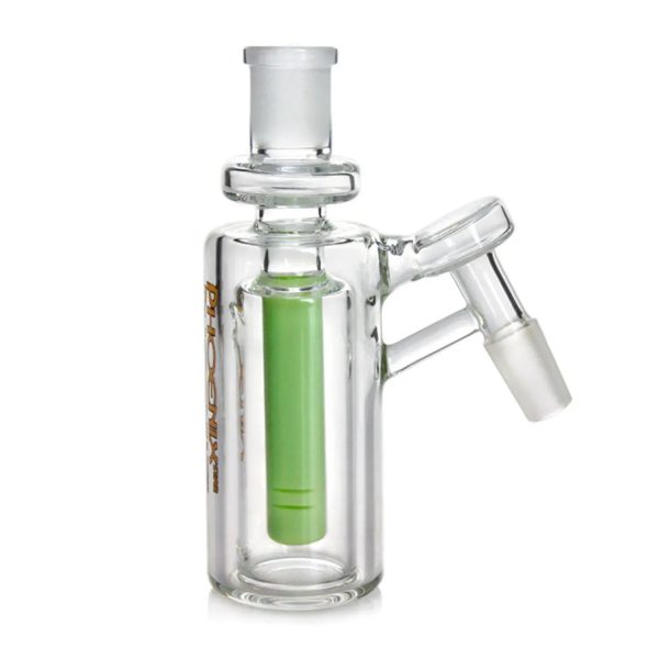 Green Flower Phoenix Star Recylcer Ash Catcher With Inline Perc