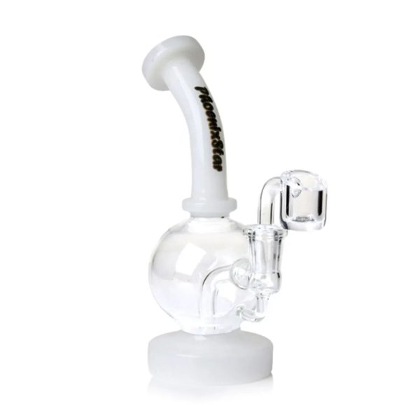 Green Flower Phoenix Star 7 Inch Shorty Ball Rig With Insert Perc