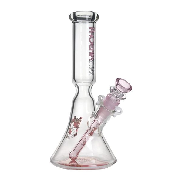 Green Flower Phoenix Star 10 Inches Beaker Bong