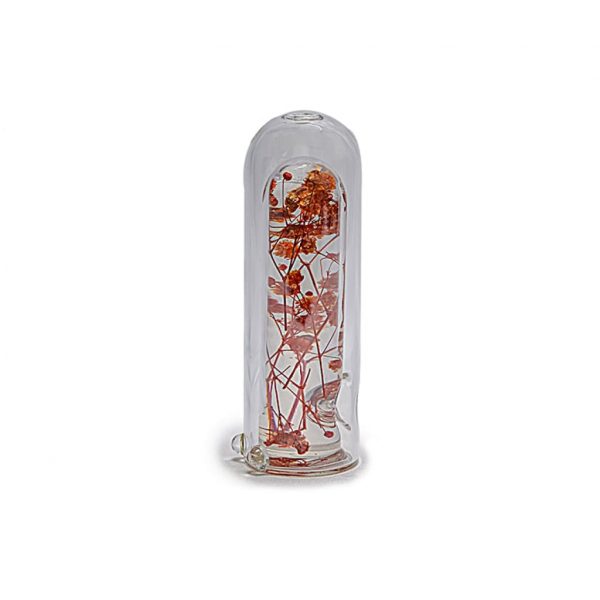 Stylish Plants Capsule Glass Pipe for Unique Smoking Experience