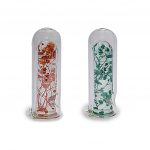 Stylish Plants Capsule Glass Pipe for Unique Smoking Experience