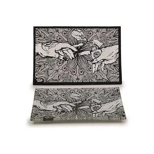 Puff Puff Pass Matching Glass Tray by Moodmats