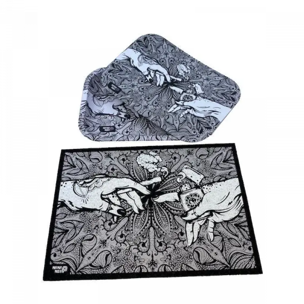 Puff Puff Pass Moodmat and Matching Tray with Lid