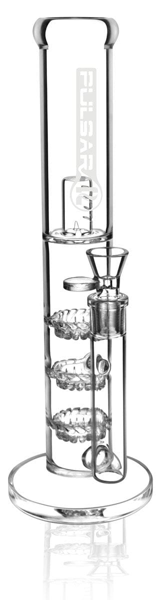 Pulsar Glass Bong With Three Turbine Percolators