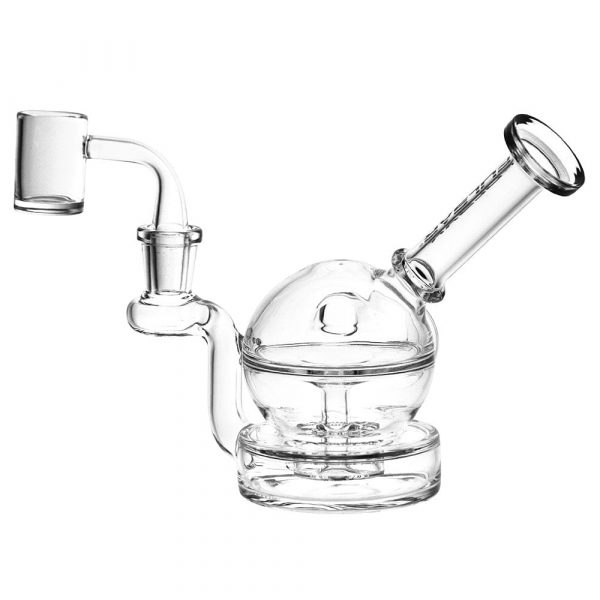 Clear Ball Recycler Dab Rig