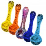 Pulsar Melting Color Fritted Spoon Glass Pipe