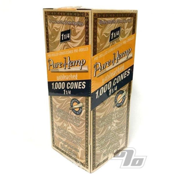 Pure Hemp Pre-rolled Cones Unbleached and Chlorine-free