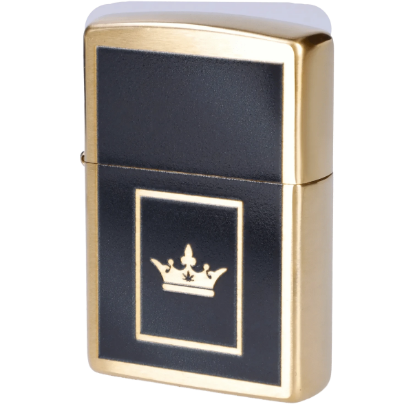 Queen of Bud Black Obsidian Flame of Dreams Zippo