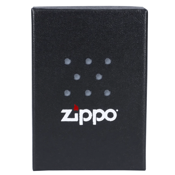 Queen of Bud Black Obsidian Vertical Flame Zippo