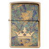 Queen of Bud Blue Topaz Mosaic Zippo