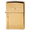 Queen of Bud Golden Vertical Flame Zippo