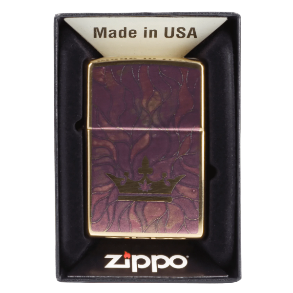 Queen of Bud Rose Quartz Mosaic Zippo