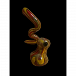 Rasta Swirl Bubbler Glass Water Pipe 6 Inch