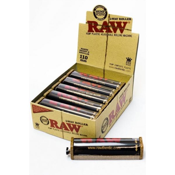 Raw 2 Way Hemp Plastic Roller for Standard and Fat Rolls