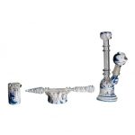 Glass Knucks with Dabber and Bowl 7"