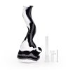 10'' Wavy Silicone Beaker - Black & White