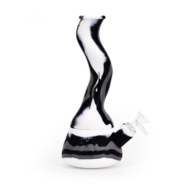 10'' Wavy Silicone Beaker - Black & White