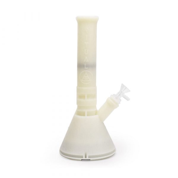 12'' Deluxe Silicone Modular Beaker - Titanium White UV