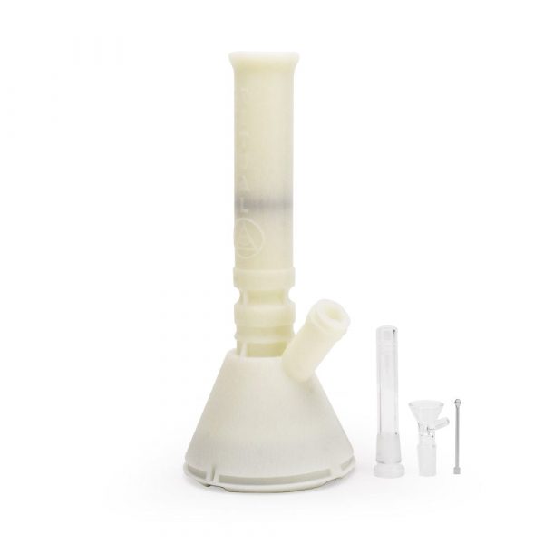12'' Deluxe Silicone Modular Beaker - Titanium White UV