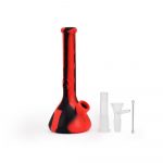 7.5'' Deluxe Silicone Mini Beaker - Red & Black