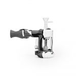 6'' Duality Silicone Dual Use Bubbler - Black & White Marble