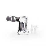 6'' Duality Silicone Dual Use Bubbler - Black & White Marble