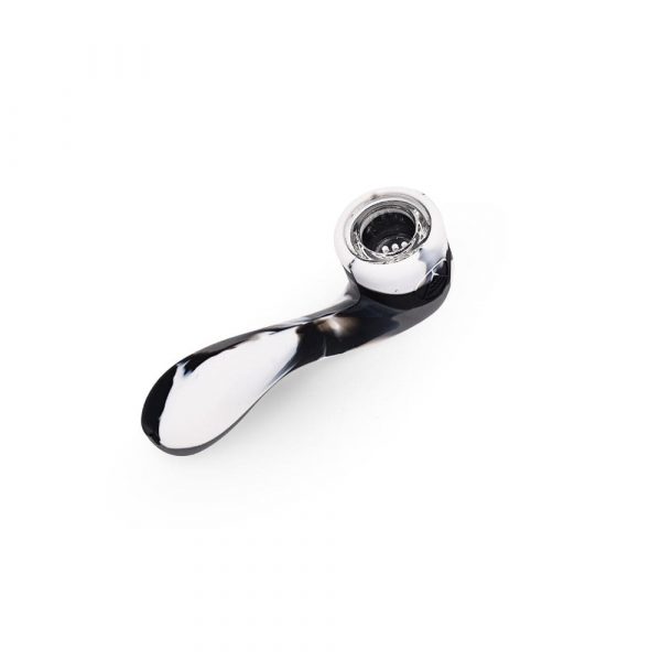 4.5'' Silicone Sherlock - Black & White Marble