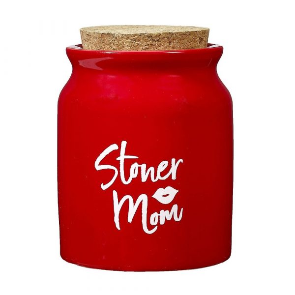 Stoner Mom Ashtray and Stash Jar set