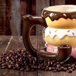 Donut mug - pipe - novelty mug