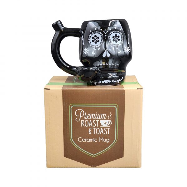 Sugar Skull Pipe Mug