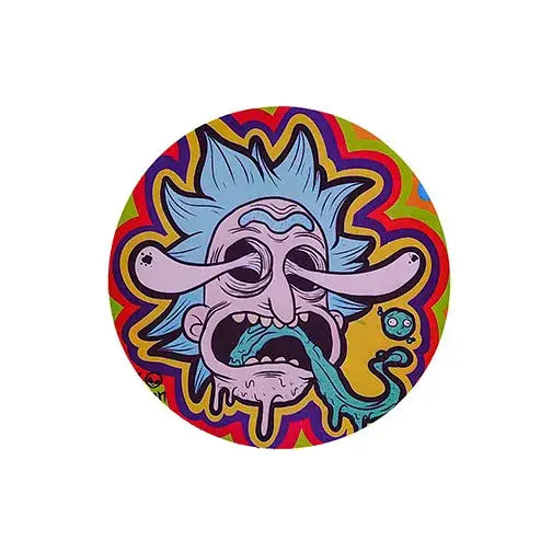 Round Silicone Dab Mat Cartoon Mix