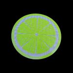 Round Silicone Dab Mat Citrus Premium Dabbing Accessory