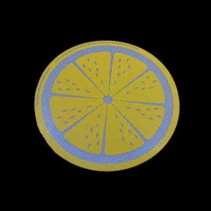 Round Silicone Dab Mat Citrus Premium Dabbing Accessory