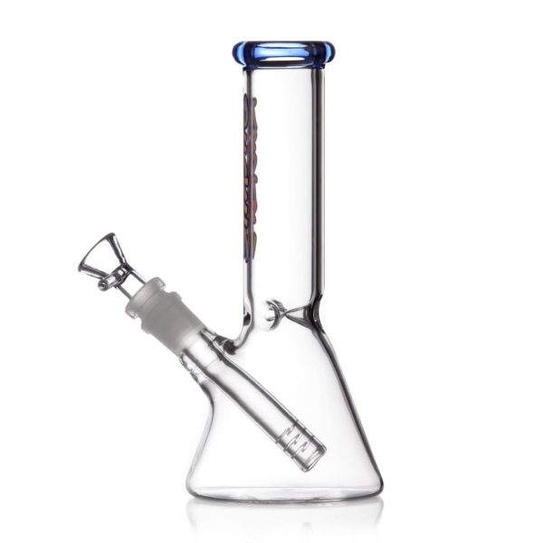 Ruckus Glass Baby Beaker Bong with 6-slit Diffused Downstem