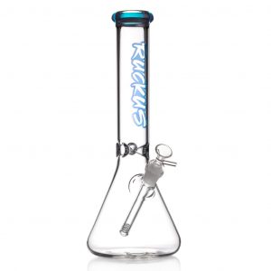 Ruckus Colored Lip Beaker Bong with Diffused Downstem