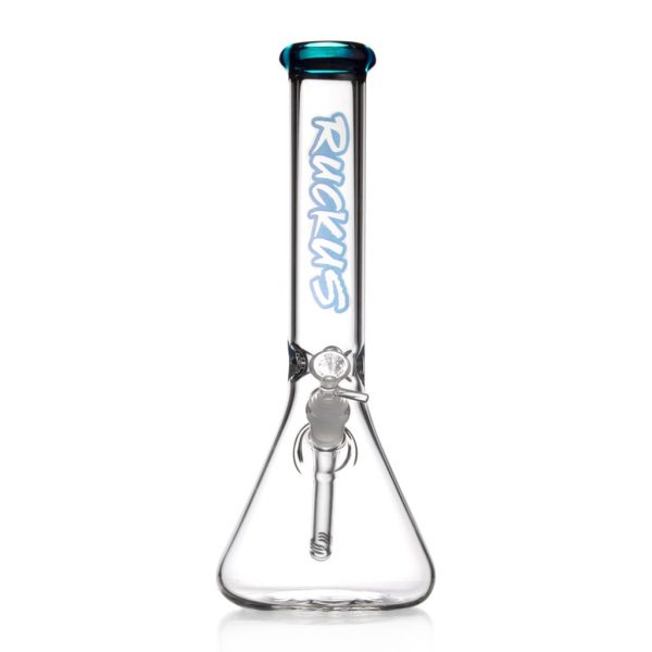 Ruckus Colored Lip Beaker Bong with Diffused Downstem
