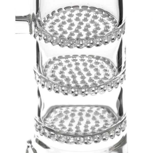 Ruckus Glass Bong with Triple Honeycomb Percs for Superior Diffusion