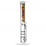Ruckus Glass Bong with Triple Honeycomb Percs for Superior Diffusion